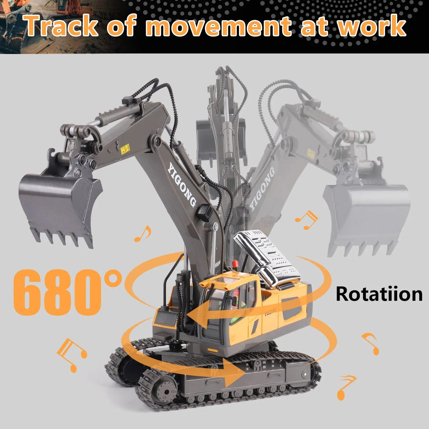 Heavy-Duty Remote Control Excavator