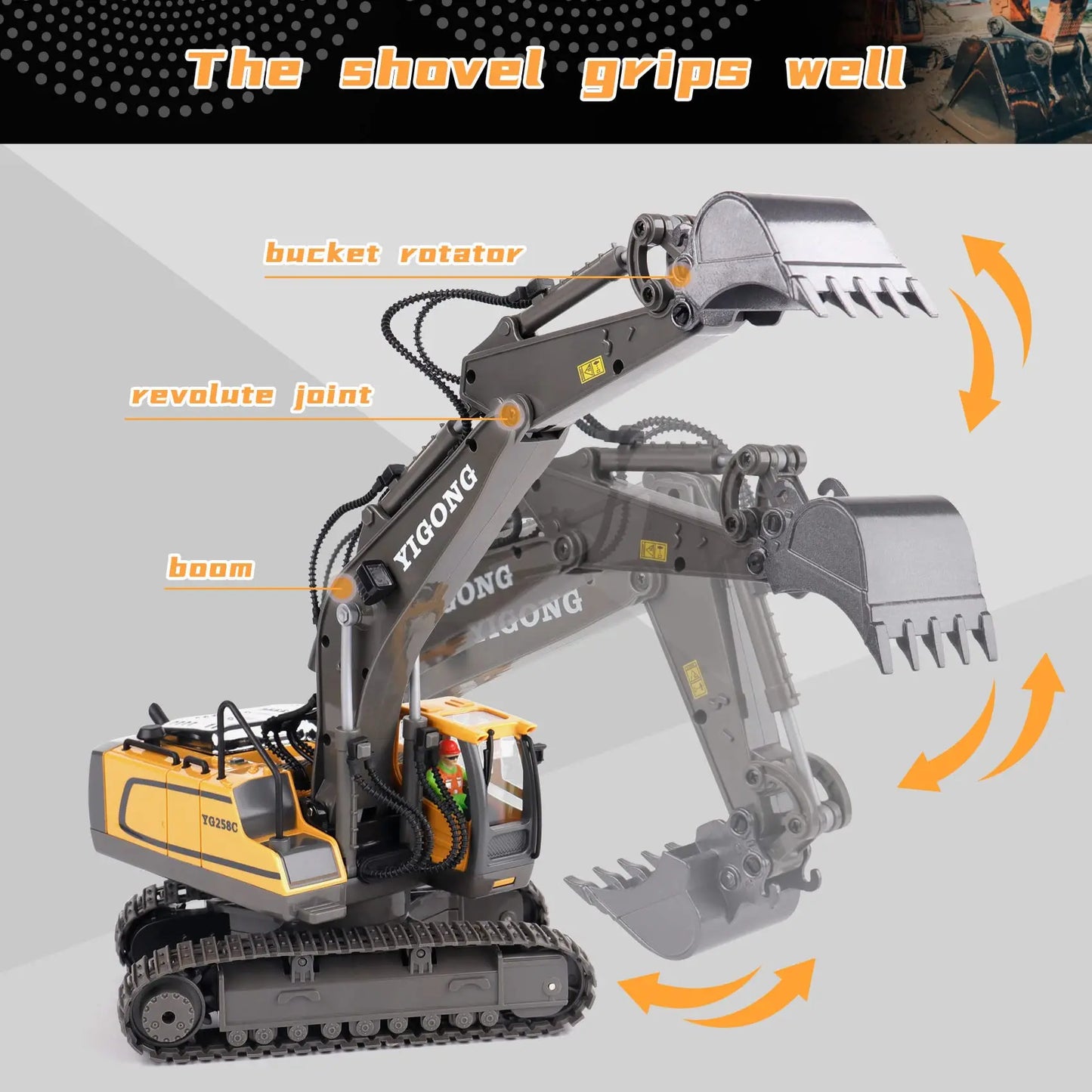 Heavy-Duty Remote Control Excavator